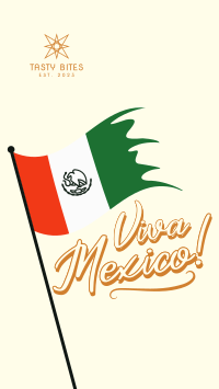 Raise Mexican Flag Facebook Story