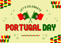 Portugal National Day Postcard