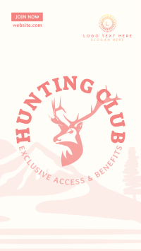 Hunting Club Deer Facebook Story