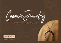 Cosmic Zodiac Jewelry  Postcard