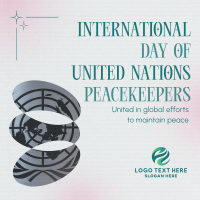 Minimalist Day of United Nations Peacekeepers Instagram Post Design