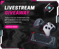 Livestream Giveaway Facebook Post