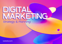Digital Marketing Strategy Postcard