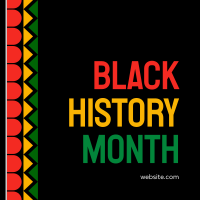 Black History Pattern Instagram Post Image Preview