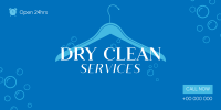 Dry Clean Service Twitter Post Design