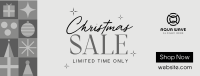 Christmas Holiday Shopping  Sale Facebook Cover Image Preview