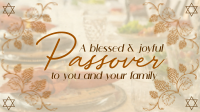 Rustic Passover Greeting Animation
