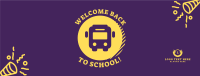 Cute School Bus Facebook Cover Image Preview