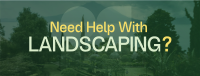 Simple Landscaping Services Facebook Cover Image Preview