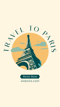 Paris Travel Booking Facebook Story