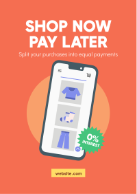 Shop and Pay Later Flyer