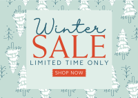 Winter Pines Sale Postcard