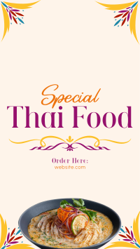 Special Thai Food Facebook Story