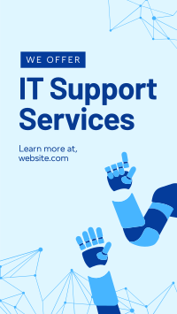 IT Support Instagram Story Design