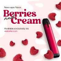 Berries and Cream Linkedin Post Design