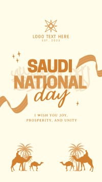 Saudi National Day Facebook Story