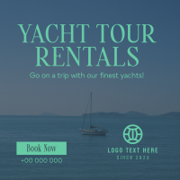 Relaxing Yacht Rentals Linkedin Post Design