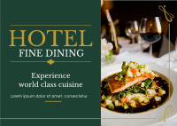 Hotel Fine Dining Postcard