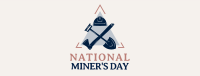 Miner's Day Badge Facebook Cover Image Preview