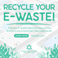 Recycle your E-waste Instagram Post