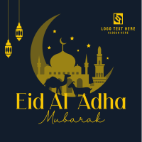 Blessed Eid Al Adha Instagram Post Design