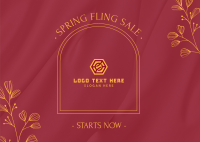 Spring Fling Sale Postcard