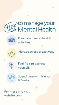 Mental Health Tips Facebook Story