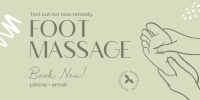 Foot Massage Twitter Post