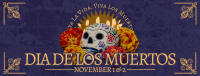 Elegant Dia De Muertos Facebook Cover Design