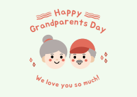 Happy Grandparents Day Postcard