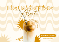 New Coffee Drink Postcard