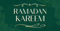 Ornamental Ramadan Greeting Facebook Ad