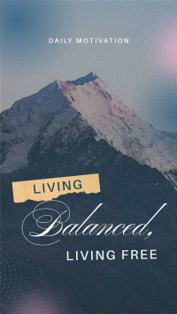 Living Balanced & Free Instagram Reel Image Preview