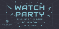 Futuristic Watch Party Twitter Post