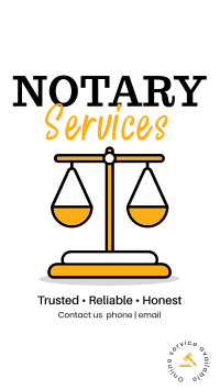 Reliable Notary Instagram Story