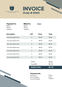 Professional Invoice example 1