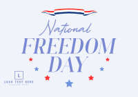 National Freedom Day Postcard