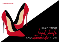 Classy Red Bottoms Postcard