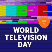 Static TV Day Instagram Post Design