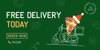 Holiday Pizza Delivery Twitter Post