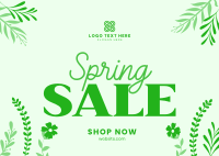 Floral Spring Sale Postcard