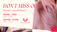 Salon Hours Animation