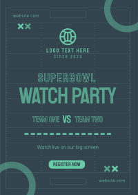 Super Bowl Touchdown Flyer