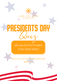 Presidents Day Pop Quiz Poster