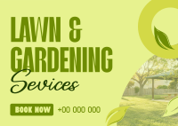Lawn Care Postcard example 2
