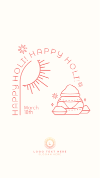 Happy Holi! Facebook Story Design