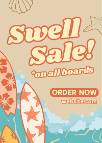 Surf Shop Sale Poster