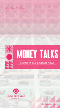 Money Talks Podcast Instagram Story