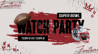 Watch Party Superbowl Animation