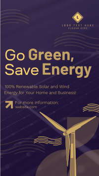 Solar & Wind Energy  Instagram Story